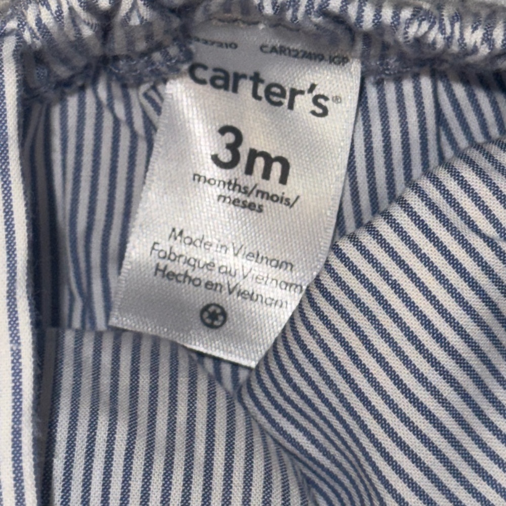 Carter's Navy Striped Bodysuit - Picture 6 of 6